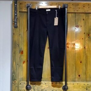 DENIM NEW NWT WOMENS MADEWELL BLACK 8 INCH  SKINNY JEANS W STRETCH  PLUS SIZE